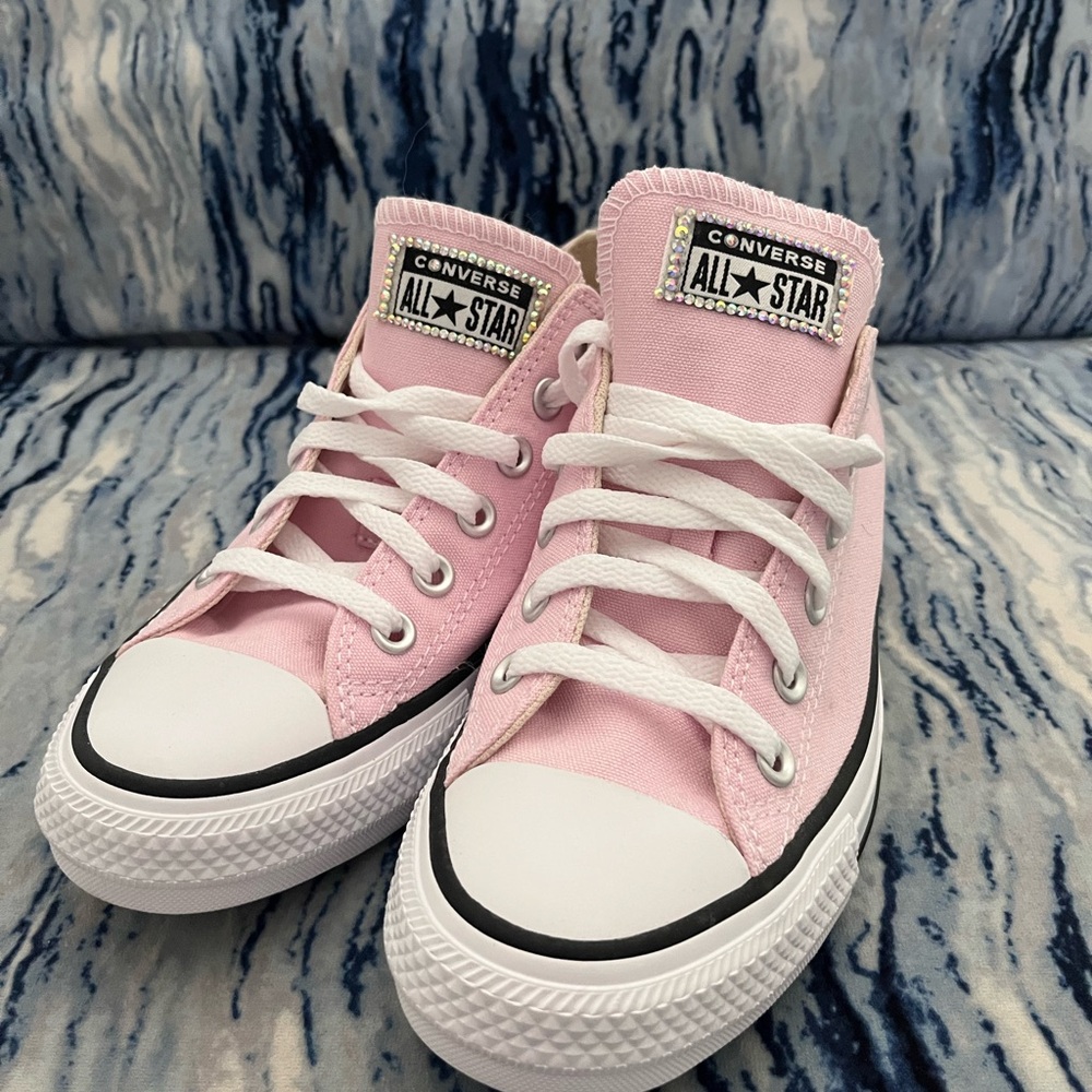 Converse Pink All Star Shoes with White Accents